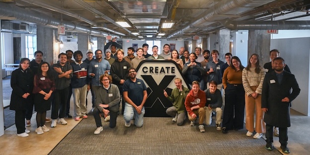 Group photo of Spring Cohort 13 founders participating in the CREATE-X Spring Startup Launch program