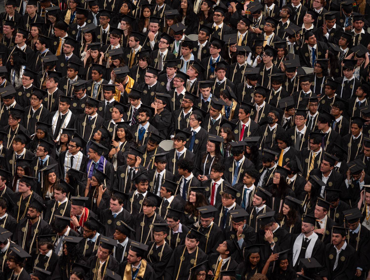 Students at Commencement