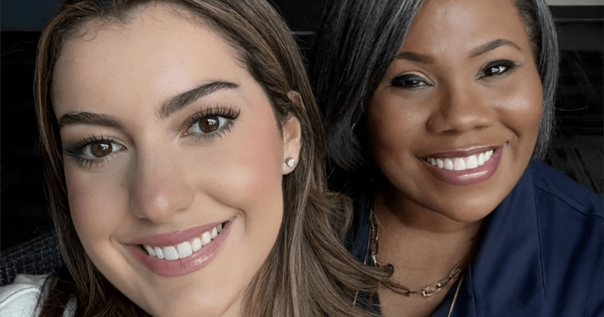 Jim Pope Fellow Candace Washington and mentee Vivianne Akerman